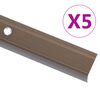 vidaXL Schodov&eacute; li&scaron;ty v tvare L 5 ks, hlin&iacute;k 90 cm, hned&eacute;