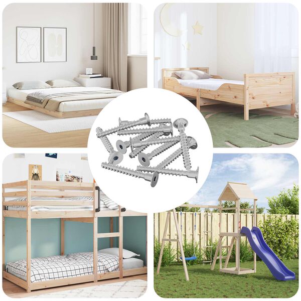 vidaXL Skrutka 5143 pcs Zinkovan&yacute; 5 x 40 mm Železo