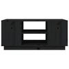 vidaXL Konferenčný stolík čierny 90x49x40,5 cm borovicový masív