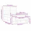 vidaXL Posteľ s pružinov&yacute;m r&aacute;mom Tmavo hned&aacute; 140 x 200 cm l&aacute;tka