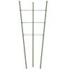 vidaXL Podpery pre z&aacute;hradn&eacute; rastliny s 3 kr&uacute;žkami 5ks zelen&eacute; 60cm oceľ