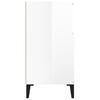 vidaXL Komoda vysoký lesk biela 60x35x70 cm spracované drevo