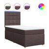 vidaXL Boxspring posteľ s matracom tmavohned&aacute; 90x190 cm l&aacute;tka