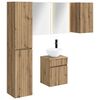 vidaXL Set kabinetov do k&uacute;peľne 5 ks Dub artisan Kompozitn&eacute; drevo