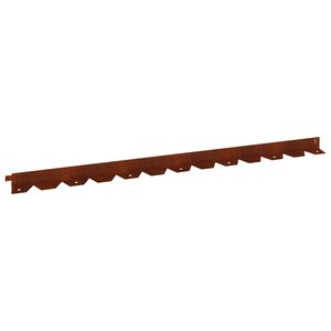 vidaXL Obrubn&iacute;k tr&aacute;vnika 10 ks 102 x 4 x 4 cm Oceľ Hrdzav&yacute;
