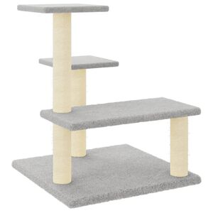 vidaXL &Scaron;krabadlo pre mačky so sisalov&yacute;mi stĺpikmi bledosiv&eacute; 61 cm