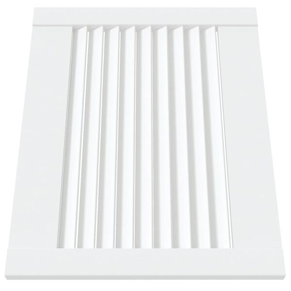vidaXL Lamelov&eacute; dvierka na skrinku 2 ks, biele 39,5x49,4 cm, borovica