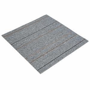 vidaXL Kobercov&aacute; dlaždica Svetlosiv&aacute; s pr&uacute;žkom 50 x 50 cm 20 ks