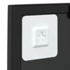vidaXL N&aacute;stenn&eacute; zrkadlo, čierne 40x40 cm, kov