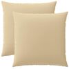 vidaXL Poťah na podložku 2 pcs HEERLEN B&eacute;žov&aacute; 60 x 60 cm Polyester