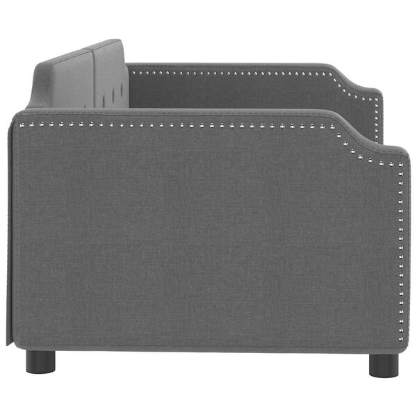 vidaXL Posteľný rám tmavosivý 80x200 cm látka