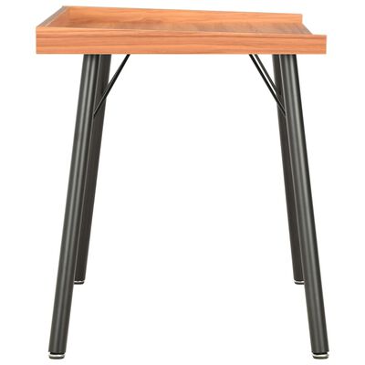 vidaXL Stôl hnedý 90x50x79 cm