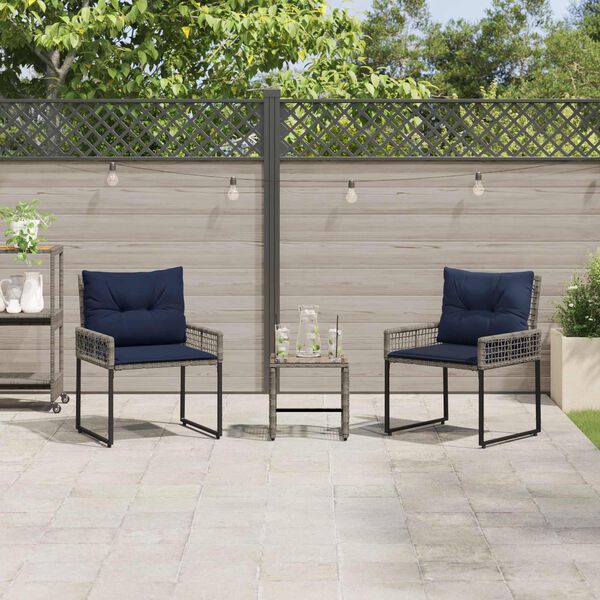 vidaXL Z&aacute;hradn&yacute; n&aacute;bytok s vank&uacute;&scaron;om oceľ