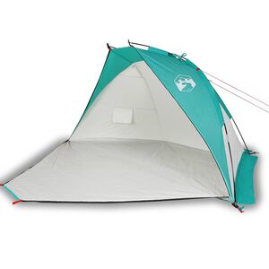 vidaXL Pl&aacute;žov&yacute; stan, morsk&yacute; zelen&yacute; 268x223x125 cm, 185T polyester