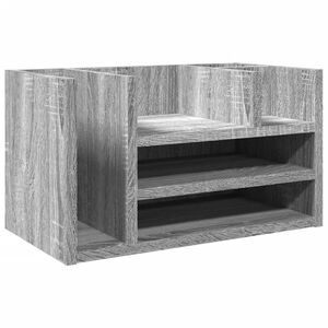 vidaXL Organiz&eacute;r na st&ocirc;l siv&yacute; sonoma 44,5x24x25 cm kompozitn&eacute; drevo