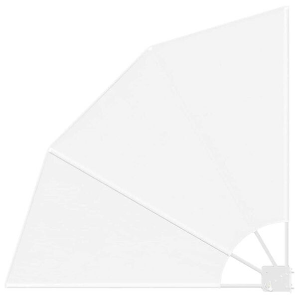 vidaXL Záclona na balkónové súkromie Biela 115 x 115 cm látka