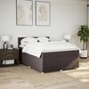 vidaXL Boxspring posteľ s matracom tmavohned&aacute; 140x190 cm l&aacute;tka