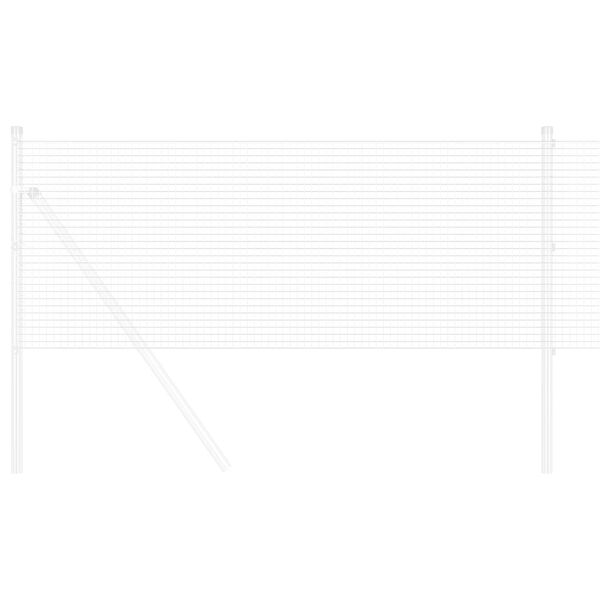 vidaXL Zvaren&yacute; dr&ocirc;ten&yacute; plot Strieborn&aacute; 0.4 x 50 m