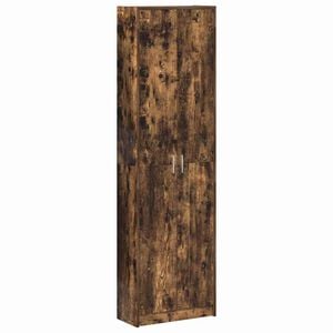 vidaXL &Scaron;atn&aacute; skriňa Dymov&aacute; dub 55 x 25 x 189 cm Kompozitn&eacute; drevo