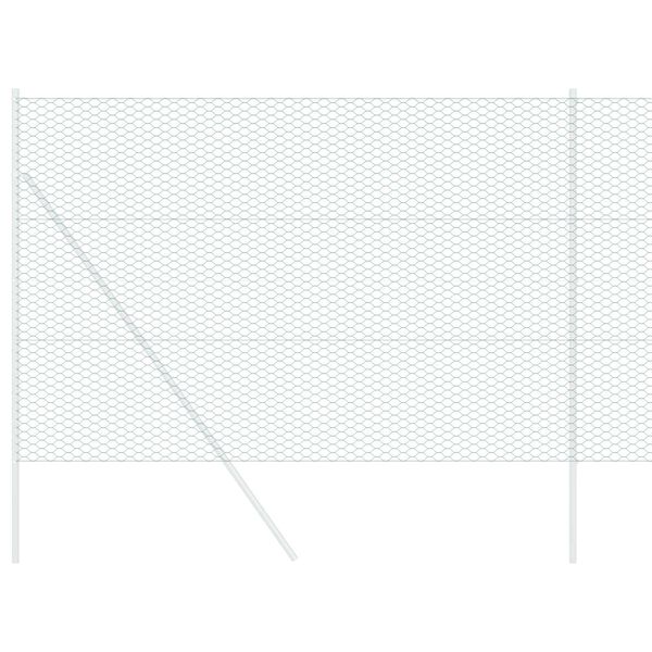 vidaXL Hexagonálny plot Zelená 1.6 x 25 m Oceľ