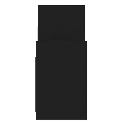 vidaXL Príručná skrinka, čierna 60x26x60 cm, kompozitné drevo
