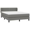 vidaXL Boxspring posteľ s matracom tmavosiv&aacute; 140x200 cm l&aacute;tka