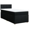 vidaXL Posteľn&yacute; r&aacute;m boxspring s matracom čierny 80x200 cm l&aacute;tka