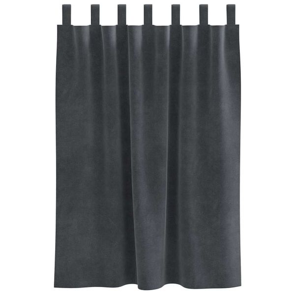 vidaXL Zatemňovacie z&aacute;vesy 2 pcs Svetlosiv&aacute; 140 x 140 cm Zamat