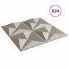 vidaXL N&aacute;stenn&eacute; panely 24 pcs Origami Beton 50 x 50 cm XPS Pena