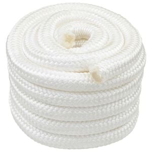 vidaXL Lano na čln 4 mm 25 m Biela