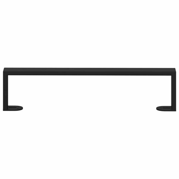 vidaXL Nohy n&aacute;bytku 12 pcs Čierna 43,6 x 4 x 10 mm Železo