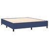 vidaXL Posteľn&yacute; r&aacute;m boxspring s matracom modr&yacute; 160x200 cm l&aacute;tka