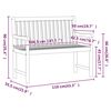 vidaXL Z&aacute;hradn&aacute; lavička 110 cm mas&iacute;vne ak&aacute;ciov&eacute; drevo