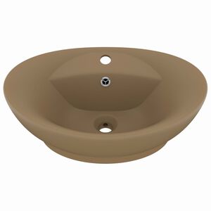 vidaXL Luxusn&eacute; um&yacute;vadlo, prepad, matn&eacute; kr&eacute;mov&eacute; 58,5x39 cm, keramika