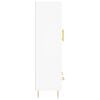 vidaXL Vysoká skrinka biela 69,5x31x115 cm kompozitné drevo