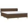 vidaXL Boxspring posteľ s matracom tmavohned&aacute; 160x200 cm l&aacute;tka