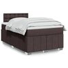 vidaXL Boxspring posteľ s matracom tmavohned&aacute; 120x190 cm l&aacute;tka