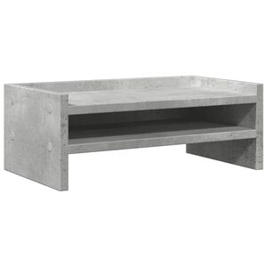 vidaXL Stojan na monitor bet&oacute;novo-siv&yacute; 42x24x16 cm drevotrieska