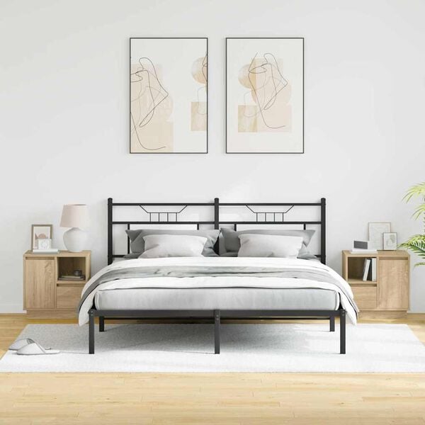 vidaXL Nočn&yacute; stol&iacute;k so z&aacute;suvkou 2 pcs Sonoma dub 50 x 34,5 x 50 cm