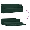 vidaXL Podlahov&aacute; pohovka na spanie 200cm Tmavozelen&aacute; Zamat