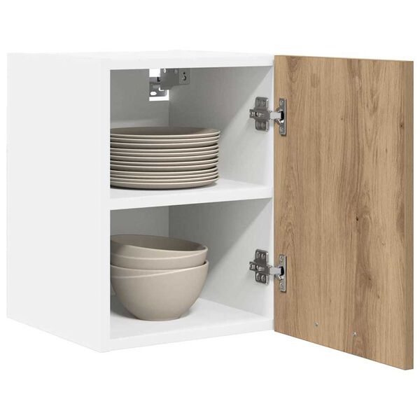 vidaXL Z&aacute;vesn&aacute; skrinka 2 pcs Remeseln&yacute; dub a biela 30 x 31 x 40 cm