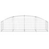 vidaXL Oblúkový gabionový kôš 200x50x40/60 cm pozinkované železo