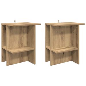 vidaXL Konferenčn&yacute; stol&iacute;k 2 pcs Dub artisan 40 x 30 x 49 cm