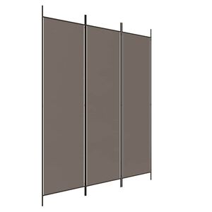 vidaXL 3-panelov&yacute; parav&aacute;n antracitov&yacute; 150x200 cm l&aacute;tka