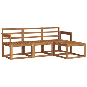 vidaXL Z&aacute;hradn&aacute; s&uacute;prava gaučov 4 pcs Pr&iacute;rodn&aacute;