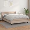 vidaXL Boxspring posteľ s matracom kapuč&iacute;nov&aacute; 140x200 cm umel&aacute; koža