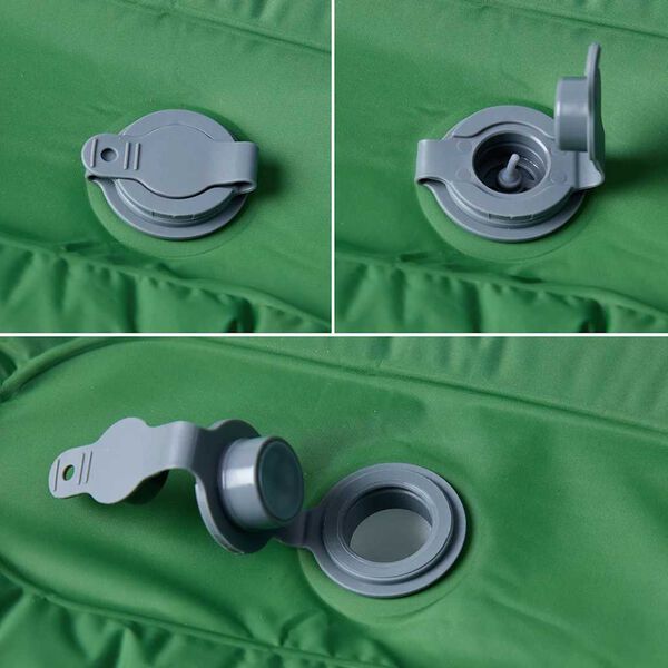 vidaXL Samonafukovac&iacute; kempingov&yacute; matrac s vank&uacute;&scaron;om, 1 osoba, zelen&yacute;