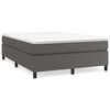 vidaXL Boxspring posteľ s matracom siv&aacute; 140x200 cm umel&aacute; koža