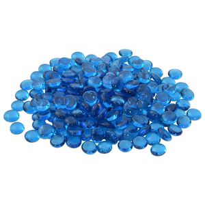 vidaXL Sklenen&yacute; nugget 17-19 mm Nebesk&aacute; modr&aacute; Sklo