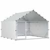 vidaXL Kurn&iacute;k so strechou Strieborn&aacute; 200 x 200 x 150 cm